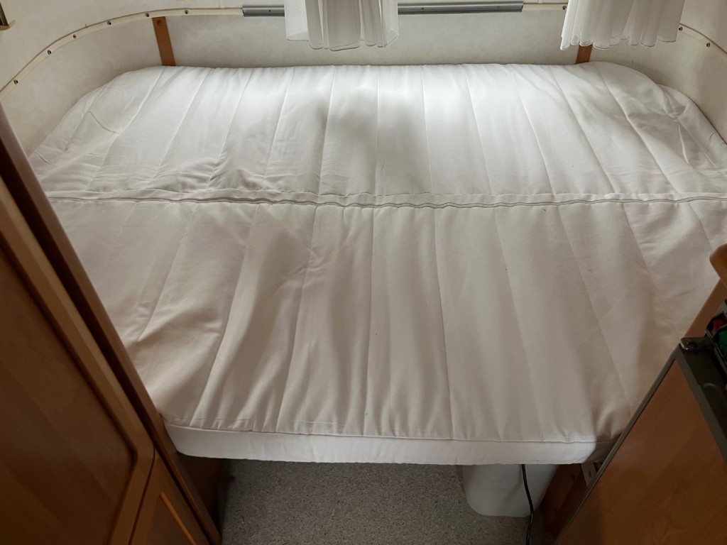 Pose du matelas après découpe