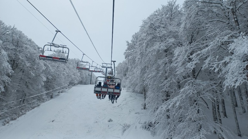 En route pour le ski