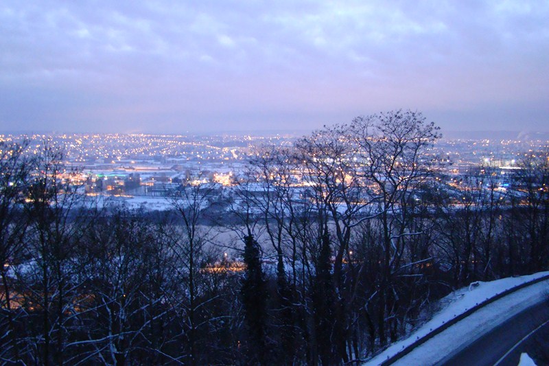 Rouen sous la neige