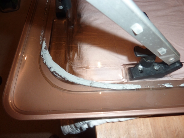 Joint collé sur la baie