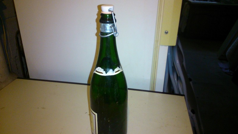 Montage sur une bouteille de champagne (vide bien sur ! !)
