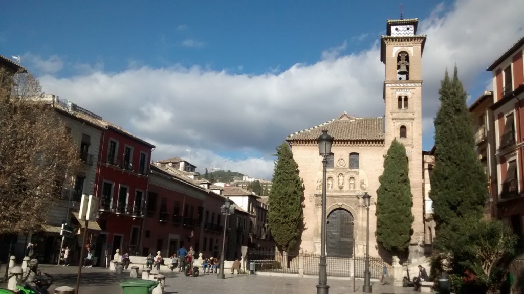 Plaza Nueva e Iglesia de Santa Ana, debut XVI siecle