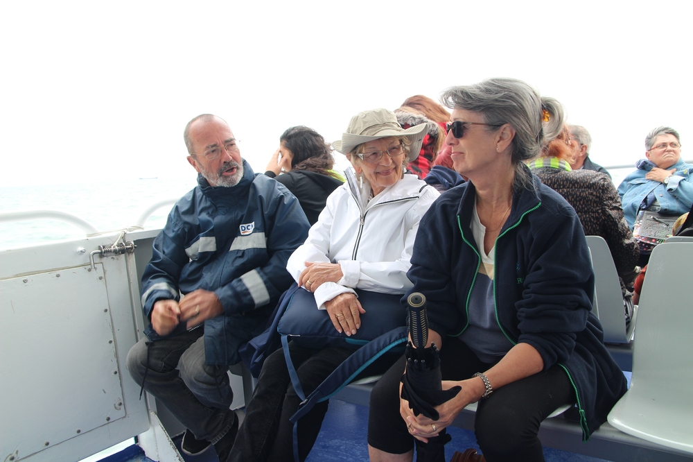 Sur le bateau pour l'île d'Aix.