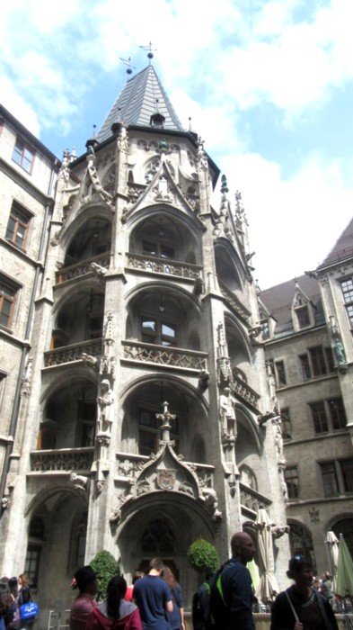 Munich : Dans la cours de l'hôtel de ville
