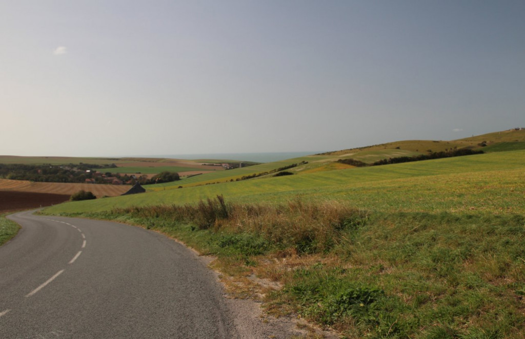 Paysage avant le cap Blanc Nez.