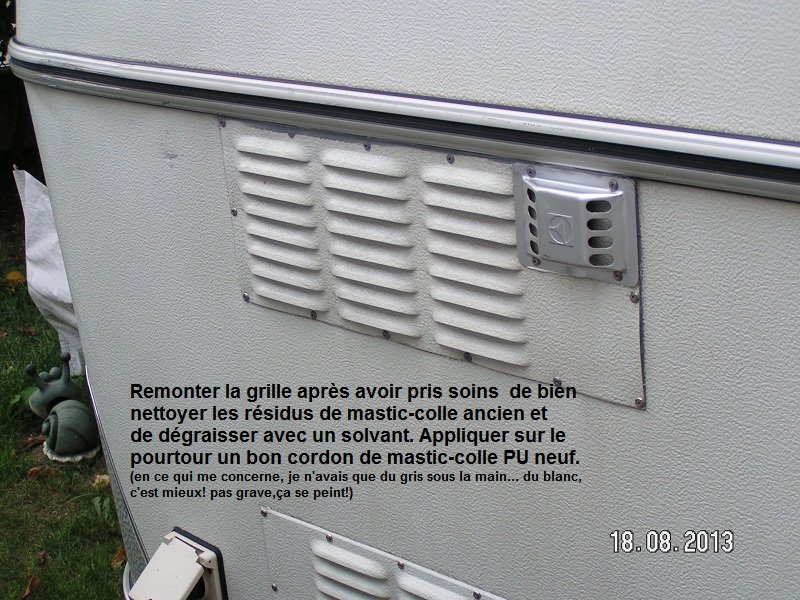 Grille et coiffe